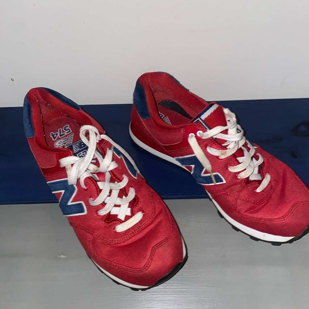 New Balance Red Athletic Shoes